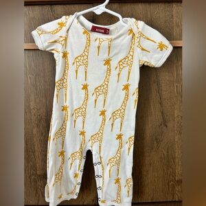 ✨EUC Milkbarn Giraffe Romper✨